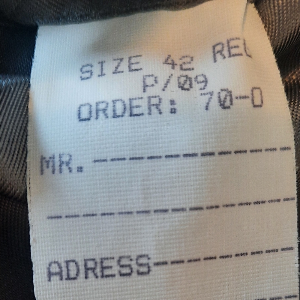 Bill Blass Mens 100%Cashmere Charcoal Gray Blazer Size 42 Regular - Picture 11 of 12